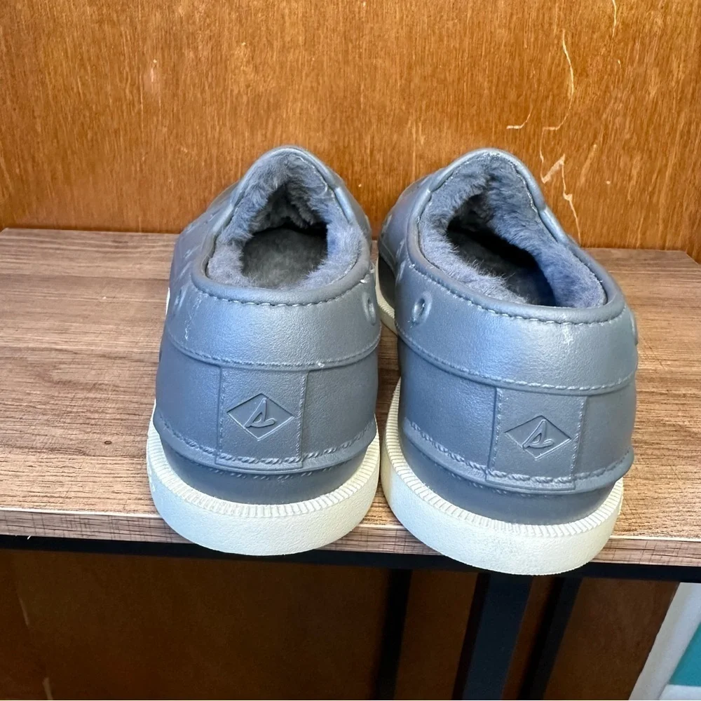 Sperry Top Sider Mens Authentic Original Float Cozy Boat Shoes Size 7 Faux Fur